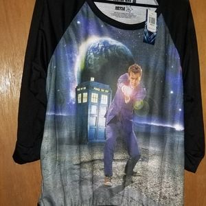 Doctor Who David Tennant 3/4 sleeve shirt
